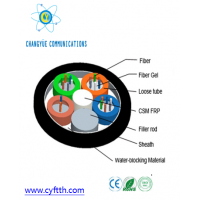 6Cores Stranded Loose Tube Non-armored Fiber Opitc  Cable